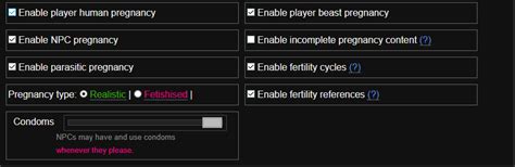 degrees of lewdity pregnancy